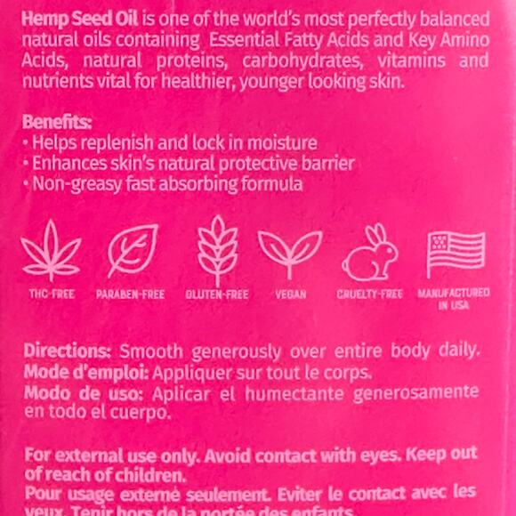 Hempz BRAZILIAN BERRY Body Moisturizer Lotion - Sealed 17 oz / New 2025 Edition - Picture 3 of 6